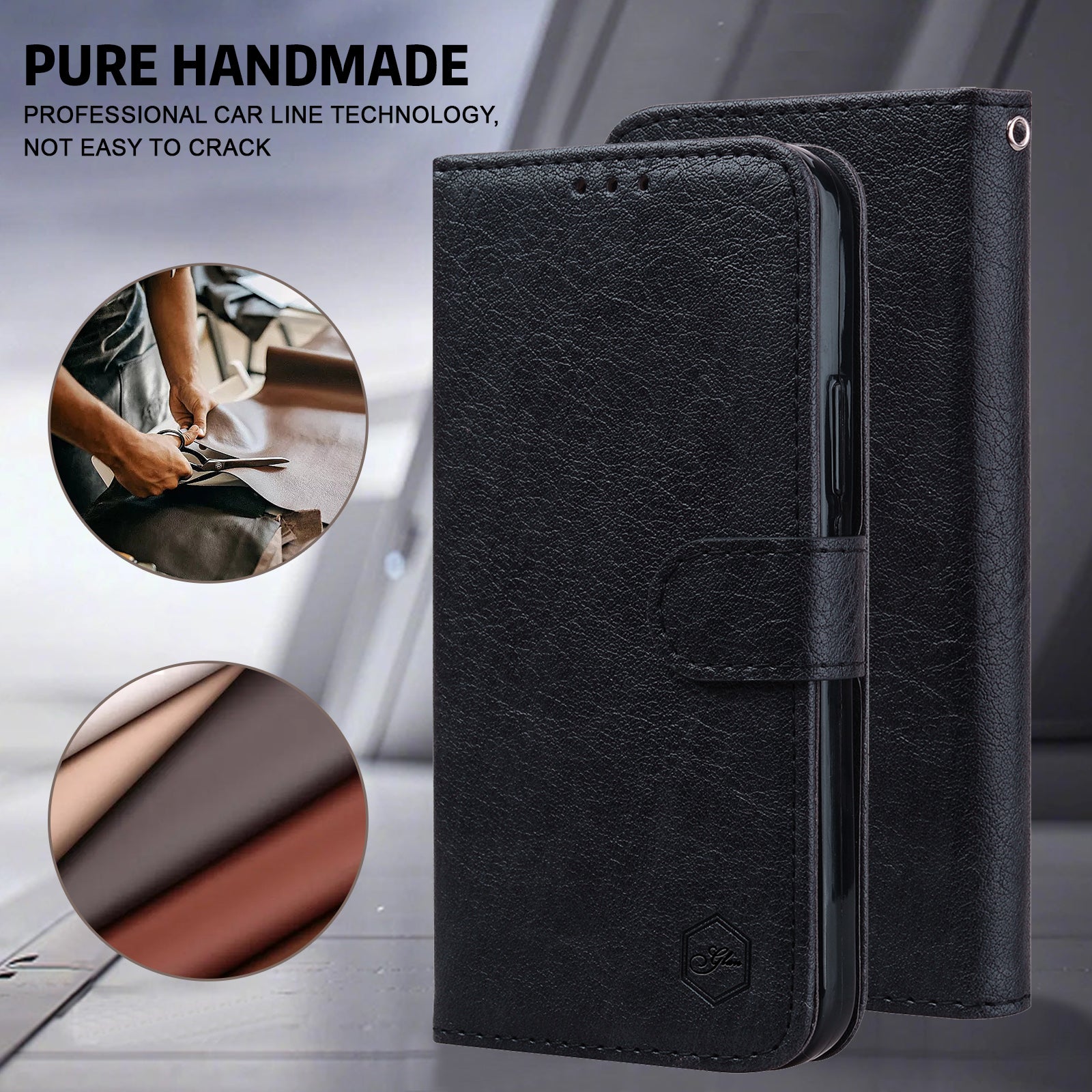 For Google Pixel 9 Case Anti-scratch Solid Color Leather Folio Wallet Phone Cover For Google Pixel 9 Case Anti-scratch Solid Color Leather Folio Wallet Phone Cover